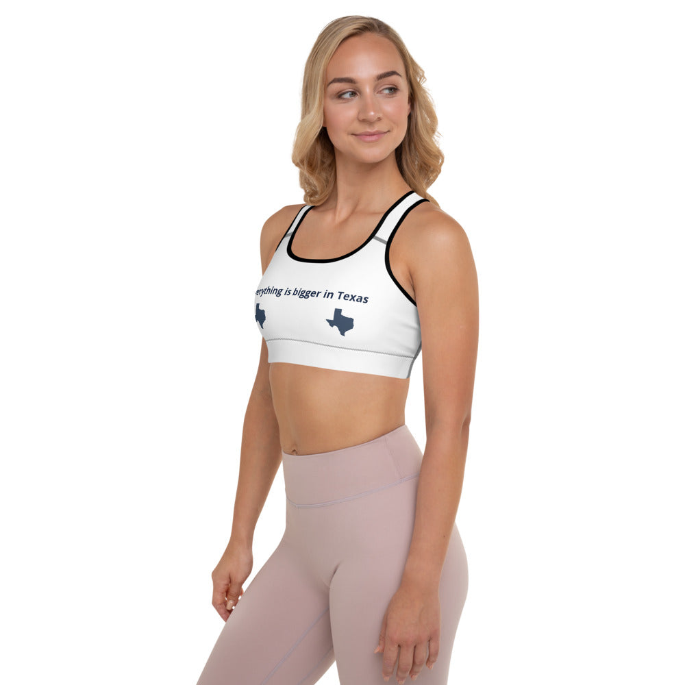 Everything is Bigger in Texas Padded Sports Bra